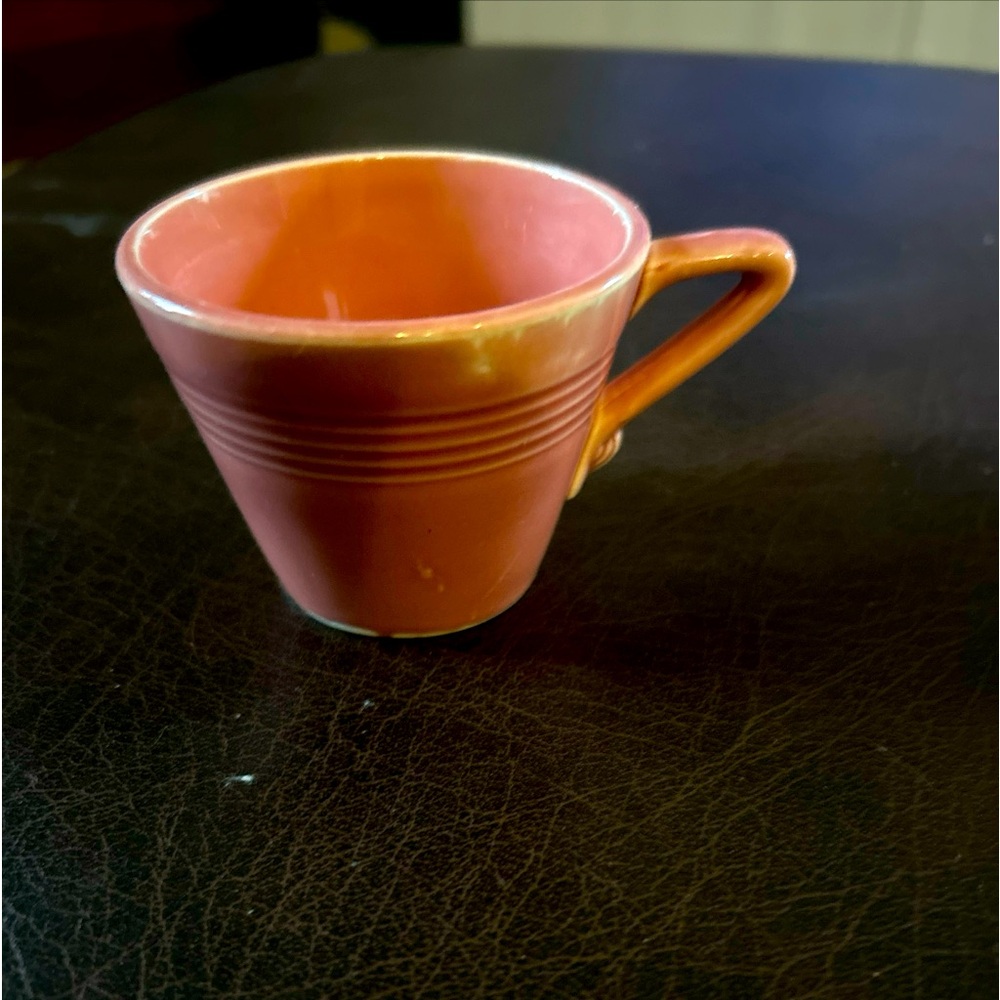 Fiestaware Rose Pink Homer Laughlin cup espresso size
